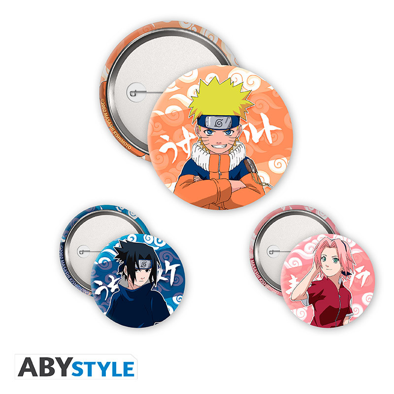 Odznak Naruto Pin Badges 3-Pack Naruto, Sasuke, Sakura