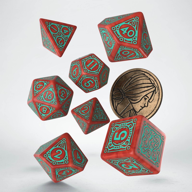 Kocka Set (7) Q Workshop - The Witcher Dice Set. Triss - Merigold the Fearless