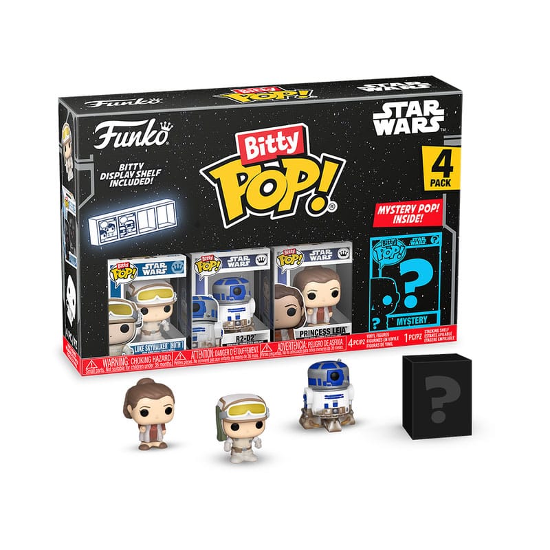 Funko Bitty POP: Star Wars - Luke Skywalker / R2-D2 / Princess Leia