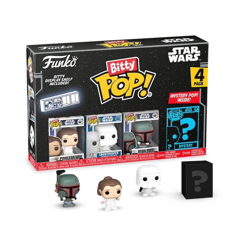 Funko Bitty POP: Star Wars - Princess Leia / Snowtrooper / Boba Fett