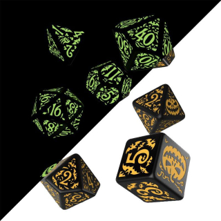 Kocka Set (7) - Halloween Dice Set Pumpkin Jack O'Lantern