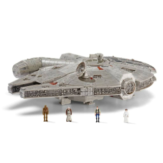 Star Wars Micro Galaxy Squadron Feature Vehicle with Figures Millennium Falcon