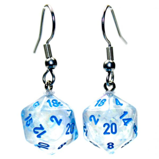 Náušnice - Hook Earrings Mini D20 Borealis Icicle