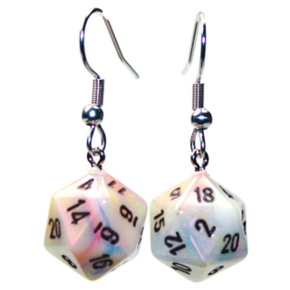 Náušnice - Hook Earrings Mini D20 Festive Circus