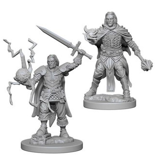 Pathfinder Miniatures: Human Male Cleric 2-Pack, 4 cm