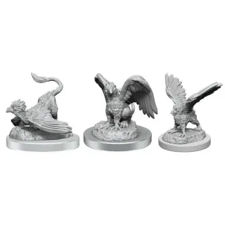 Dungeons & Dragons Nolzur's Marvelous Miniatures - Griffon Hatchlings 3-pack, 3 cm