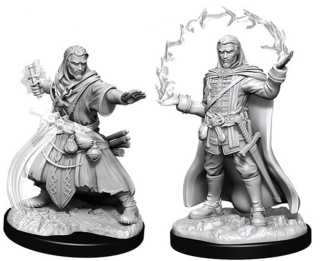 Dungeons & Dragons Nolzur's Marvelous Miniatures - Male Human Wizard 2-pack, 4 cm