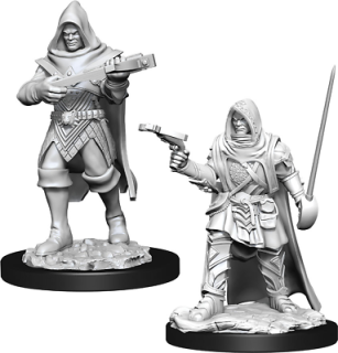 Pathfinder Miniatures: Human Rogue Male 2-pack, 4 cm