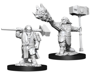 Dungeons & Dragons Nolzur's Marvelous Miniatures - Dwarf Cleric Male 2-pack, 4 cm