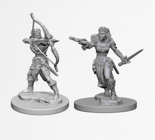 Dungeons & Dragons Nolzur's Marvelous Miniatures - Elf Female Ranger 2-pack, 4 cm