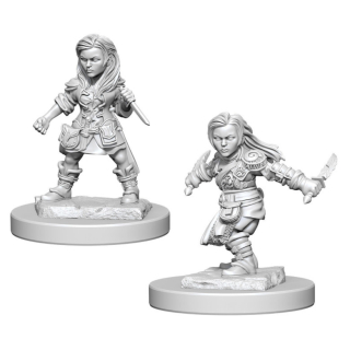 Dungeons & Dragons Nolzur's Marvelous Miniatures - Halfling Female Rogue 2-pack, 4 cm