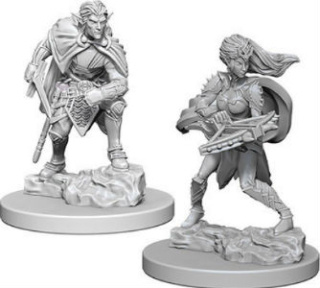 Dungeons & Dragons Nolzur's Marvelous Miniatures - Drow 2-pack, 4 cm