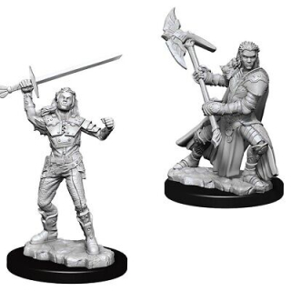 Dungeons & Dragons Nolzur's Marvelous Miniatures - Female Half-Orc Fighter 2-pack, 4 cm