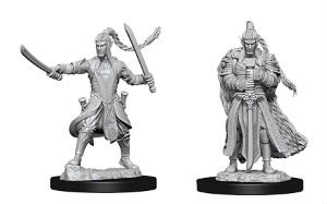 Dungeons & Dragons Nolzur's Marvelous Miniatures - Male Elf Paladin 2-pack, 4 cm