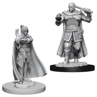 Dungeons & Dragons Nolzur's Marvelous Miniatures - Human Ranger & Moon Elf Sorcerer 2-pack, 4 cm