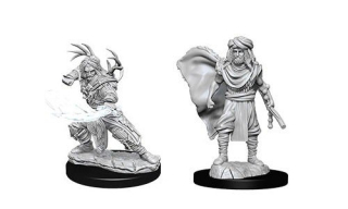 Dungeons & Dragons Nolzur's Marvelous Miniatures - Male Human Druid 2-pack, 4 cm