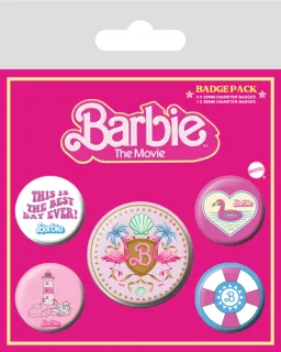 Odznak Barbie Pin Badges 5-Pack 