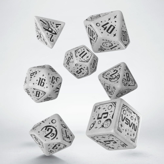 Kocka Set (7) - Space Dice Set Apollo