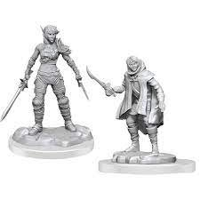 Dungeons & Dragons Nolzur's Marvelous Miniatures -  Hallf Rogue & Half-Elf Rogue Protége2-Pack, 4 cm