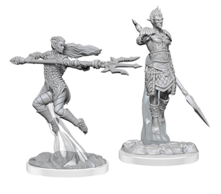 Dungeons & Dragons Nolzur's Marvelous Miniatures - Sea Elf Fighter 2-Pack, 4 cm