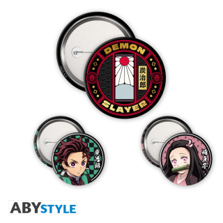 Odznak Demon Slayer Pin Badges 3-Pack Tanjiro & Nezuko