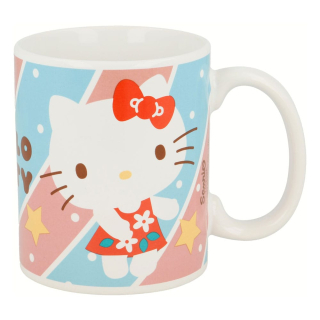 Šálka Sanrio Mug Cute Hello Kitty Red Dress 325 ml